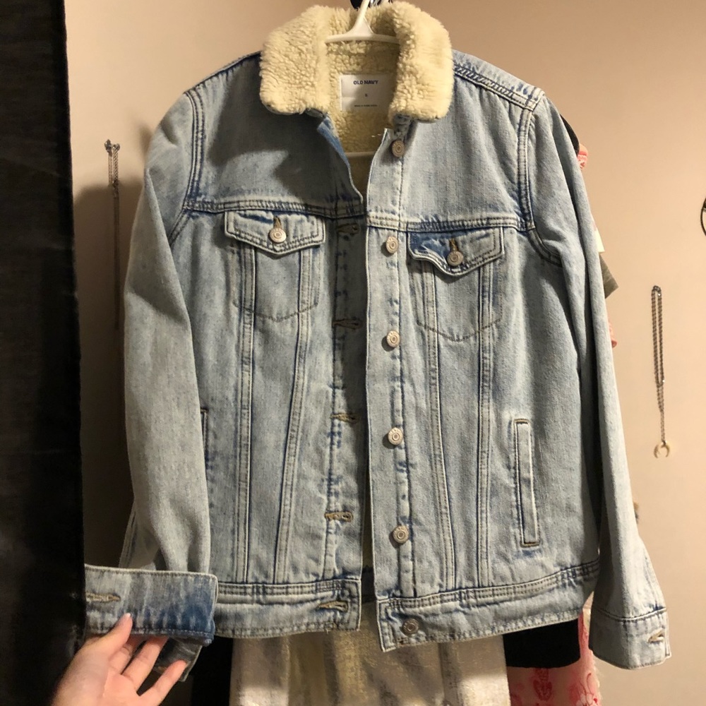 Denim Sherpa jacket